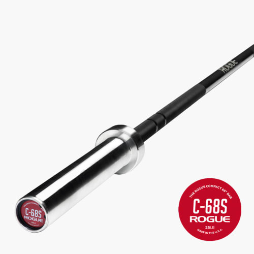 C 68S Bar Black Bright Zinc Rogue Fitness